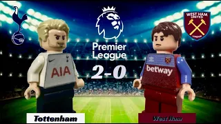 Tottenham 2-0 West Ham | Highlights in LEGO
