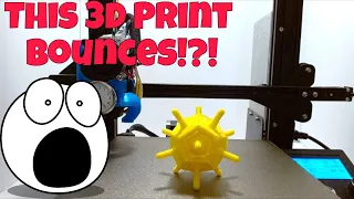 I Can't Stop Bouncing This 3D Printed Spring Ball - Time Lapse On Ender 3 Pro 3D Printer