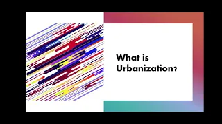 what is Urbanization