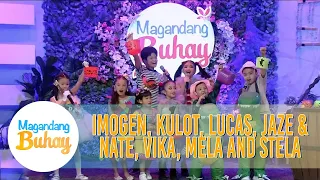 Imogen, Kulot, Lucas, Jaze, Nate, Vika, Mela and Stela show their costumes | Magandang Buhay