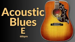 Easy Groove Acoustic Blues Guitar Backing Track in E Major