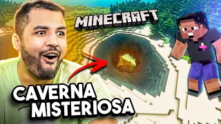 EXPLOREI A CAVERNA SECRETA DO LAGO E QUASE PERDI TUDO! - MINECRAFT #02