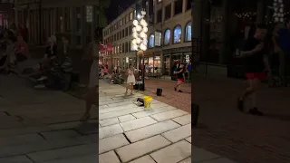 Beautiful 😍Performance Violinist Playing In Boston's Quincy Market|#shorts#boston Street Performers