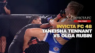 Full Fight | Taneisha Tennant defends her bantamweight title against Olga Rubin | Invicta FC 48