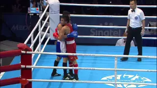 Boxing Day 2 Men's Bantam Weight 52kg 56kg Quarterfinals Bout 36   28th SEA Games Singapore 2015 720