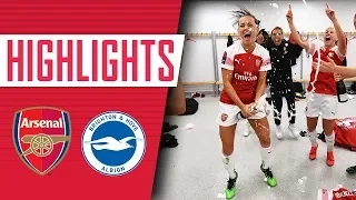 🏆 CHAMPIONS! Arsenal Women 4-0 Brighton | Goals, highlights & celebrations