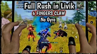 New Livik Gameplay🔥 Full Rush With Squad🔥 23 Squad kills | IPAD pro 2020 6 Fingers Claw NO gyro