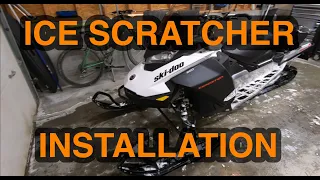 Ski Doo Tunnel Ice Scratcher Unboxing and Installation