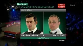 Billliards - Ronnie O'Sullivan v Martin Gould QF Champion of Champions 2016