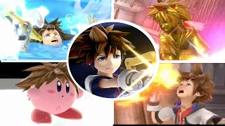 Sora All Victory Poses, Final Smash, Kirby Hat & Items in Smash Bros Ultimate