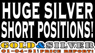 Huge Silver Short Positions! 01/04/21 Gold & Silver Price Report