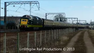 D9009 + 67007 at Prestonpans - 06-04-13