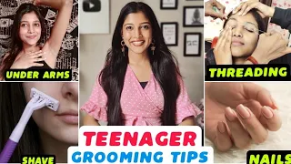 10 TEENAGE GROOMING TIPS 😍to Look Attractive ❤️ Eyebrows ,Shower , Nails ,Upper Lips , Makeup