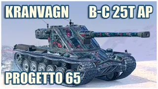 Kranvagn, Progetto 65 & B-C 25 t AP • WoT Blitz Gameplay