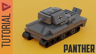 LEGO MOC ww2:  The Panther German Medium Tank Building Animation #shorts #legomoc #afol