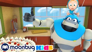 Emma Takes The Cake - Kids Video Subtitles | @ARPOTheRobot | Cartoons for Kids | Moonbug Literacy