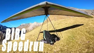 Birg Speedrun Top to Bottom #HANGGLIDING