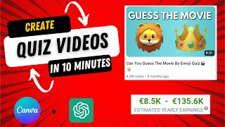 How To Bulk Create QUIZ Videos For FREE using AI | Make Money with Faceless Channel