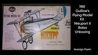 Guillow's Nieuport Balsa Vacform Flying Kit Unboxing