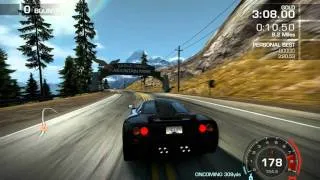 Need for Speed Hot Pursuit 2010 test drive with McLaren F1 for the best time HD