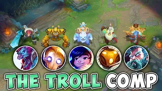 WE PLAYED THE 5 MOST TROLL CHAMPIONS IN THE GAME! (YOU WON'T BELIEVE THE ENDING)