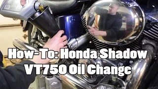 How-To: Honda Shadow VT750 Oil Change