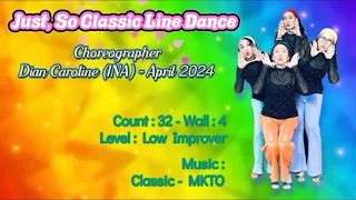 Just, So Classic Line Dance | Choreo by Dian Caroline (INA) | Demo by DWL (INA)