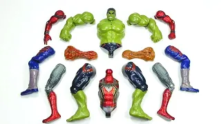 merakit mainan spider-man vs siren head vs captain America vs hulk smash ~ avengrs