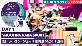 Day 1 | R3 - Mixed 10m Air Rifle prone SH1 | Al Ain 2022 WSPS World Championships