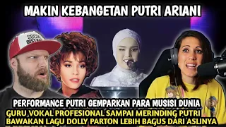 MASYA ALLAH‼️GURU VOKAL DIBUAT MERINDING PUTRI BAWAKAN LAGU DOLLY PARTON | Putri Ariani Reaction