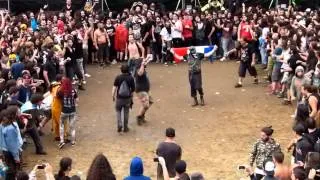 Wall of death at Gojira show @ Resurrection Fest 2014