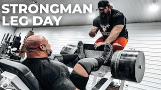 INTENSE STRONGMAN LEG DAY WITH BOBBY THOMPSON