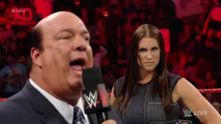 Paul Heyman addresses Brock Lesnar's actions at SummerSlam  Raw, Aug  29, 2016