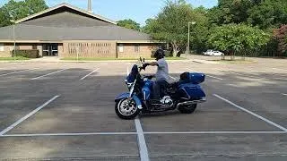 Slow speed U turns on motorcycle