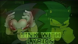 FNF SINK with lyrics Below The Depths