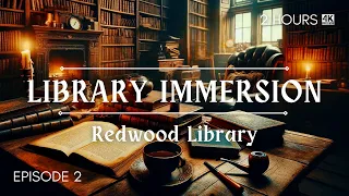 Piano Study Music | Redwood Library Sounds ASMR Ambience