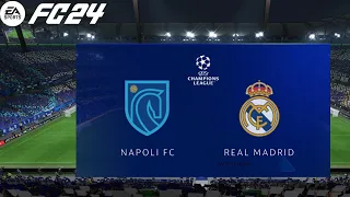 EAFC 24 - LEGENDARY DIFFICULTY - Napoli vs Real Madrid | UEFA Champions League 23/24 Gameplay!