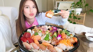 sushi mukbang 🍣