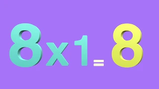 Table of Eight 8 x 1 = 8 | 8 Times Table Learn Multiplication Table of 8
