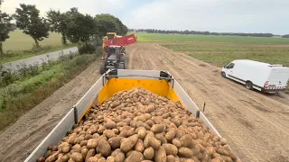 Zaczęliśmy kopać ziemniaki frytkowe. Problem z paskiem wentylatora. Dziurawy bęben