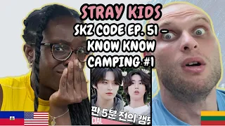 REACTION TO Stray Kids (스트레이 키즈) - SKZ CODE EP. 51 Know Know Camping #1 (노노캠핑) | FIRST TIME WATCHING