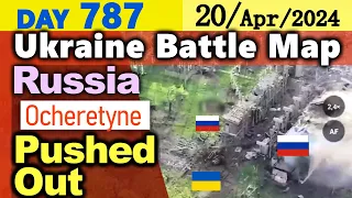 Day 787 [Ukraine War Map] Russia Pushed Out at hot area / US aid for Ukraine will be voted