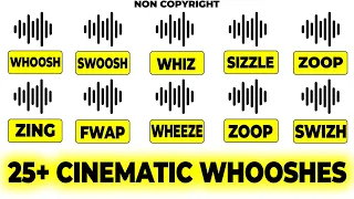 25+ FREE CINEMATIC WHOOSHES Sound Effects (No Copyright) | WHOOSHES SOUND EFFECT | FREE SOUND EFFECT