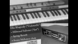 Elka Rhapsody 610 sounding like Mellotron 8 voice choir (with Genesis songs)