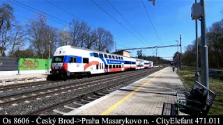 Vlaky - Praha-Klánovice 11.4.2020