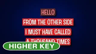 Adele - Hello | Karaoke Higher Key