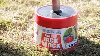 Trailer Jack Block – Eliminating nearly ALL the movement in your parked RV or trailer!