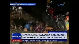 1 patay, 2 sugatan sa pamamaril ng motorcycle-riding criminals