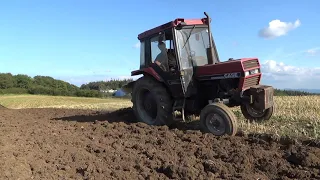 Case International 585xl and Dowdeswell DP8 plough