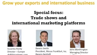 Webinar: Trade shows, international marketing platforms